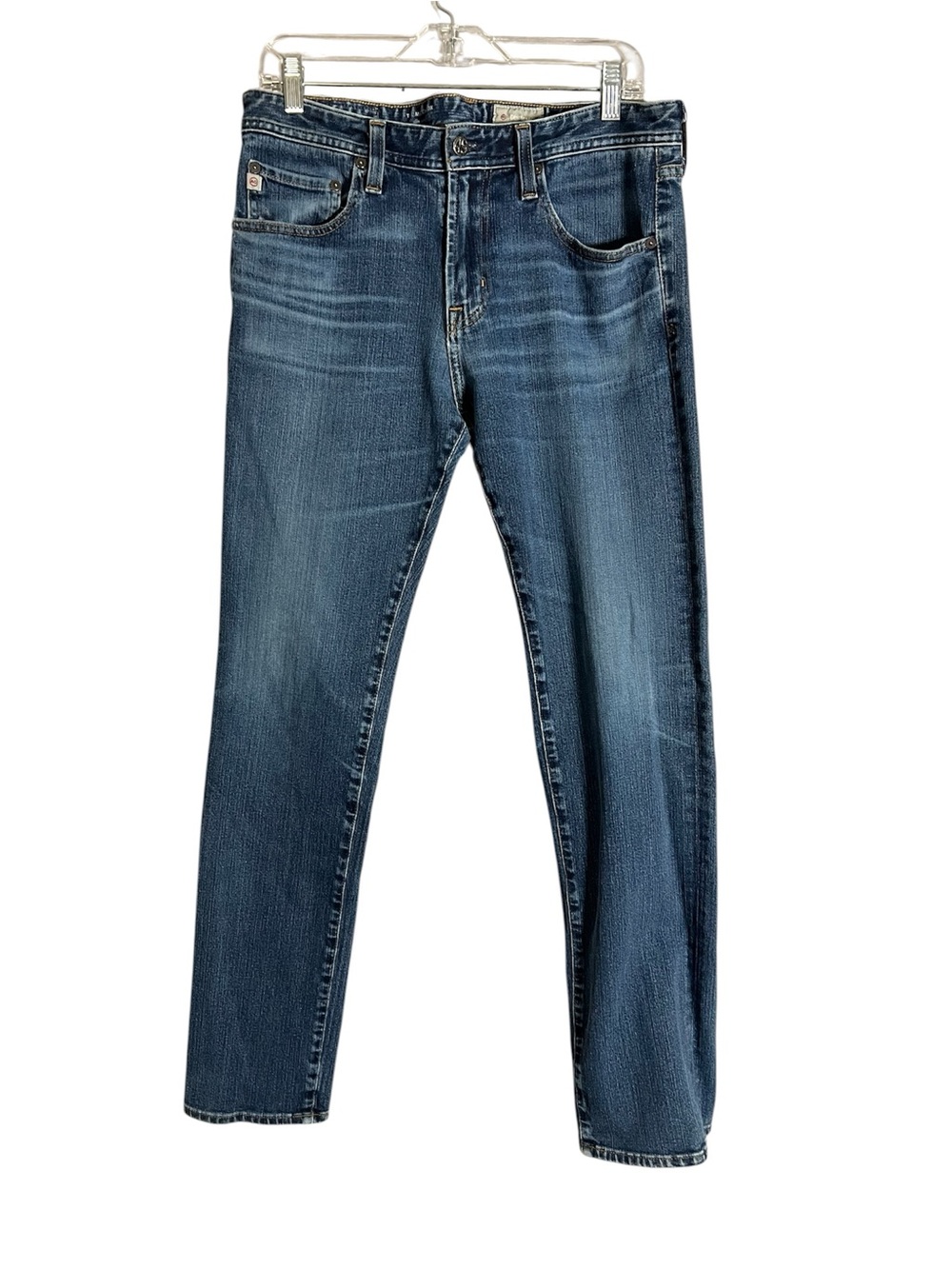 AG Matchbox Slim Straight‎ Jeans Dark Wash Denim 360 Stretch Mens 34x30